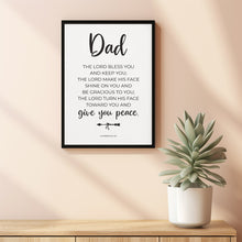 Numbers 62426 Poster Bible Verse Wall Art, Christian Father's Day Gift, The Lord Bless You and Keep You Poster, The Blessing