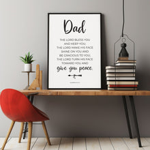 Numbers 62426 Poster Bible Verse Wall Art, Christian Father's Day Gift, The Lord Bless You and Keep You Poster, The Blessing