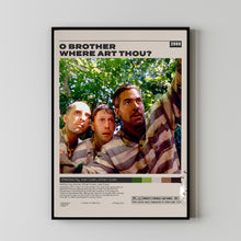 O Brother, Where ArtThou, Joel Coen, Minimalist Movie Poster, Vintage Retro Art
