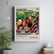 O Brother, Where ArtThou, Joel Coen, Minimalist Movie Poster, Vintage Retro Art