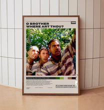 O Brother, Where ArtThou, Joel Coen, Minimalist Movie Poster, Vintage Retro Art
