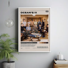 Ocean's 11 Poster,  Steven Soderbergh , Minimalist Movie Poster, Vintage Retro Art