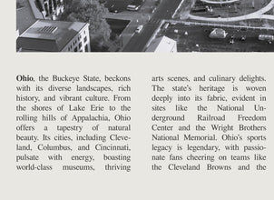 Ohio Wall Art  Poster Ohio Black White Poster  Poster Art Gift 1681208214