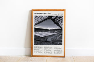 Old Trafford Stadium Wall Art Poster Old Trafford Stadium Black White Poster  Poster Art Gift 1651066724 1498