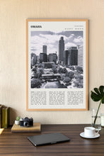 Omaha Nebraska Wall Art  Poster Omaha Nebraska Black White Poster  Poster Art Gift 1694370721