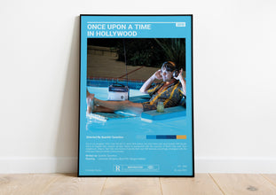 Once Upon A Time In Hollywood Movie Poster  Quentin Tarantino Minimalist Movie Poster, Vintage Retro Art Print, Custom Poster, Wall Art 1615928840 - Copy