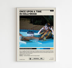 Once Upon A Time In Hollywood Movie Poster  Quentin Tarantino Minimalist Movie Poster, Vintage Retro Art Print, Custom Poster, Wall Art 1615928840