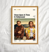 Once Upon A Time In Hollywood Poster, Quentin Tarantino, Midcentury Art, Minimalist Art, Movie Poster, Vintage Poster, Wall Decor 1721135884
