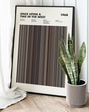 Once Upon A Time In The West Movie Barcode Print, Once Upon A Time In The West Print, Once Upon A Time In The West Poster, Movie Buff Gift 1617483236