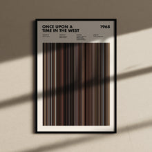 Once Upon A Time In The West Movie Barcode Print, Once Upon A Time In The West Print, Once Upon A Time In The West Poster, Movie Buff Gift 1617483236