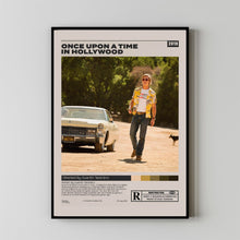 Once Upon a Time in Hollywood, Quentin Tarantino, Minimalist Movie Poster 1