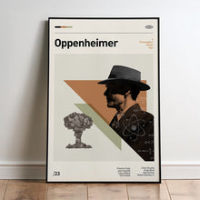 Oppenheimer Movie Poster  Minimalist  Midcentury Poster  Wall Art Print  Retro Movie Poster 1732791303