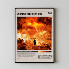 Oppenheimer Poster, Christopher Nolan, Minimalist Movie Poster, Vintage Retro ArtMovie Poster