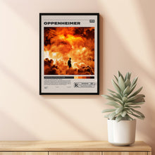 Oppenheimer Poster, Christopher Nolan, Minimalist Movie Poster, Vintage Retro ArtMovie Poster