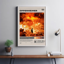 Oppenheimer Poster, Christopher Nolan, Minimalist Movie Poster, Vintage Retro ArtMovie Poster