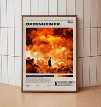 Oppenheimer Poster, Christopher Nolan, Minimalist Movie Poster, Vintage Retro ArtMovie Poster
