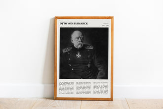 Otto von Bismarck Wall Art  Poster Prussian Otto von Bismarck Black White Poster  Poster Art Gift 1695506491