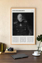 Otto von Bismarck Wall Art  Poster Prussian Otto von Bismarck Black White Poster  Poster Art Gift 1695506491