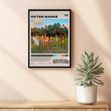 Outer Banks, Shannon Burke, Jonas Pate, Minimalist Tv Series, Vintage Retro Art
