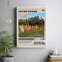 Outer Banks, Shannon Burke, Jonas Pate, Minimalist Tv Series, Vintage Retro Art
