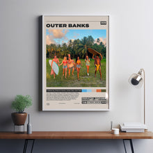 Outer Banks, Shannon Burke, Jonas Pate, Minimalist Tv Series, Vintage Retro Art