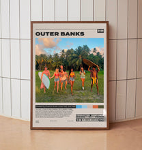 Outer Banks, Shannon Burke, Jonas Pate, Minimalist Tv Series, Vintage Retro Art
