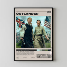 Outlander Poster, Ronald D. Moore, Minimalist Tv Series, Vintage Retro Art