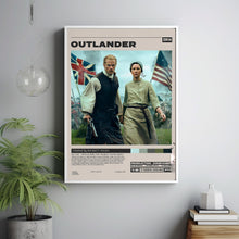 Outlander Poster, Ronald D. Moore, Minimalist Tv Series, Vintage Retro Art