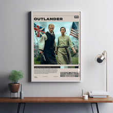 Outlander Poster, Ronald D. Moore, Minimalist Tv Series, Vintage Retro Art