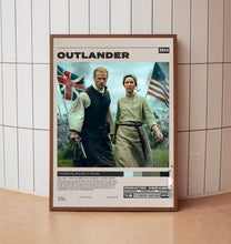 Outlander Poster, Ronald D. Moore, Minimalist Tv Series, Vintage Retro Art