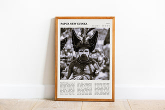 Papua New Guinea Wall Art Island  Poster Oceania Papua New Guinea Black White Poster  Poster Art Gift 1702589017