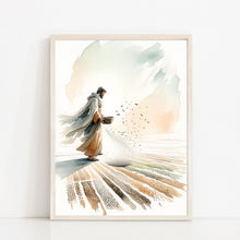 Parable of the Sower Canvas Wall Art Poster Holy Modern Bible Verse Scripture Art Gift Watercolor Boho Christian Print Room Home Decor Frame 1657149427
