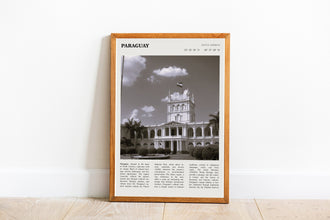 Paraguay Print Wall Art Poster Paraguay South America Black White Poster  Poster Art Gift 1651909982 6965