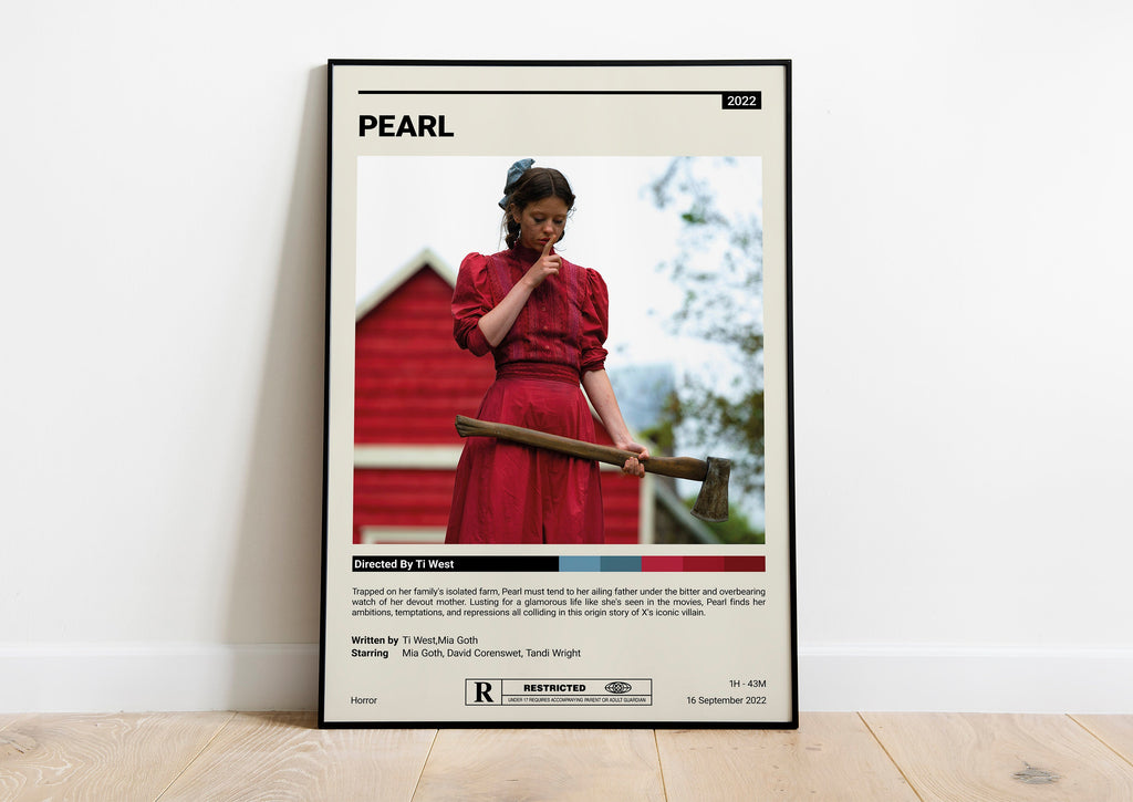pearl movie red dress Pearl Movie Poster Pearl Poster Vintage Retro Art Print 3 Types Wall A –  mythicwall