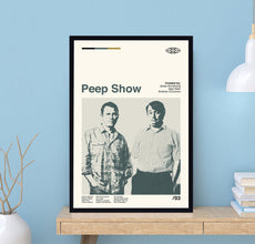 Peep Show Tv Series Poster, Peep Show Poster, Wall Art Print, Minimalist Movie, Modern Vintage, Minimalist Poster, Vintage Poster 1707580575