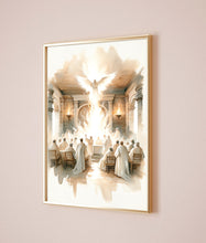 Pentecost Canvas Wall Art Poster Holy Spirit Modern Bible Art Baptism Gift Watercolor Boho Christian Print Living Room Home Easter Print 1642898008