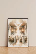 Pentecost Canvas Wall Art Poster Holy Spirit Modern Bible Art Baptism Gift Watercolor Boho Christian Print Living Room Home Easter Print 1642898008