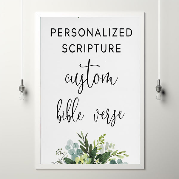 Personalized Bible Verse Poster | Custom Scripture Art | Create Your O ...