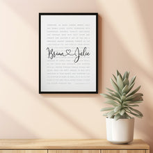 Personalized Couple Name Print with Colossians 3:12-17 | Custom Poster for Couples | Ideal Personalized Wedding Gift