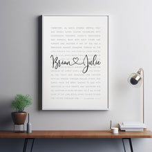 Personalized Couple Name Print with Colossians 3:12-17 | Custom Poster for Couples | Ideal Personalized Wedding Gift