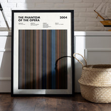 Phantom Of The Opera Movie Barcode Print, Phantom Of The Opera Print, Phantom Of The Opera Poster, Phantom Of The Opera Wall Art 1653424280