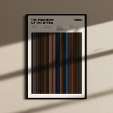 Phantom Of The Opera Movie Barcode Print, Phantom Of The Opera Print, Phantom Of The Opera Poster, Phantom Of The Opera Wall Art 1653424280