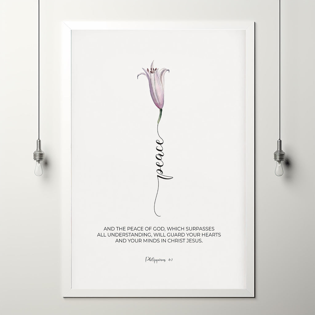Philippians 47 Floral Christian Scripture Wall Art Poster Wall Art Th Philippians 47 floral christian scripture wall art poster wall art th