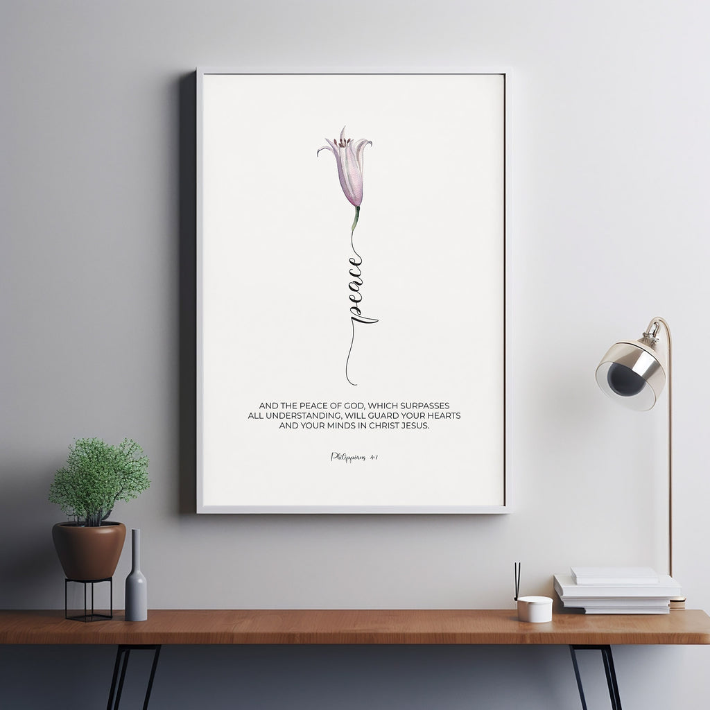 Philippians 47 Floral Christian Scripture Wall Art Poster Wall Art Th Philippians 47 floral christian scripture wall art poster wall art th