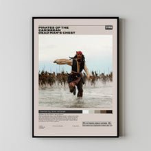 Pirates of the Caribbean Dead Man's Chest, Gore Verbinski, Minimalist Movie Poster