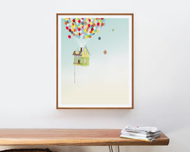 Pixar Up - Minimalist Poster, Up Movie Poster, Pixar Up Movie Print, Minimalist Print, Edward Asner, Jordan Nagai, Toy Story, Inside Out 1539355291