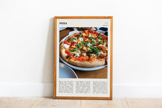 Pizza Wall Art Food Italian  Poster Neapolitan pizza Black White Poster  Poster Art Gift 1702118915