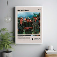 Platoon Poster, Oliver Stone, Minimalist Movie Poster, Room Decor