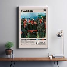 Platoon Poster, Oliver Stone, Minimalist Movie Poster, Room Decor