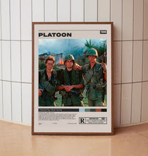 Platoon Poster, Oliver Stone, Minimalist Movie Poster, Room Decor